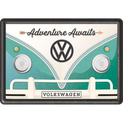 Volkswagen T1 Bulik Maska Metalowa Pocztówka